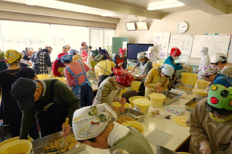 手作り味噌教室の様子